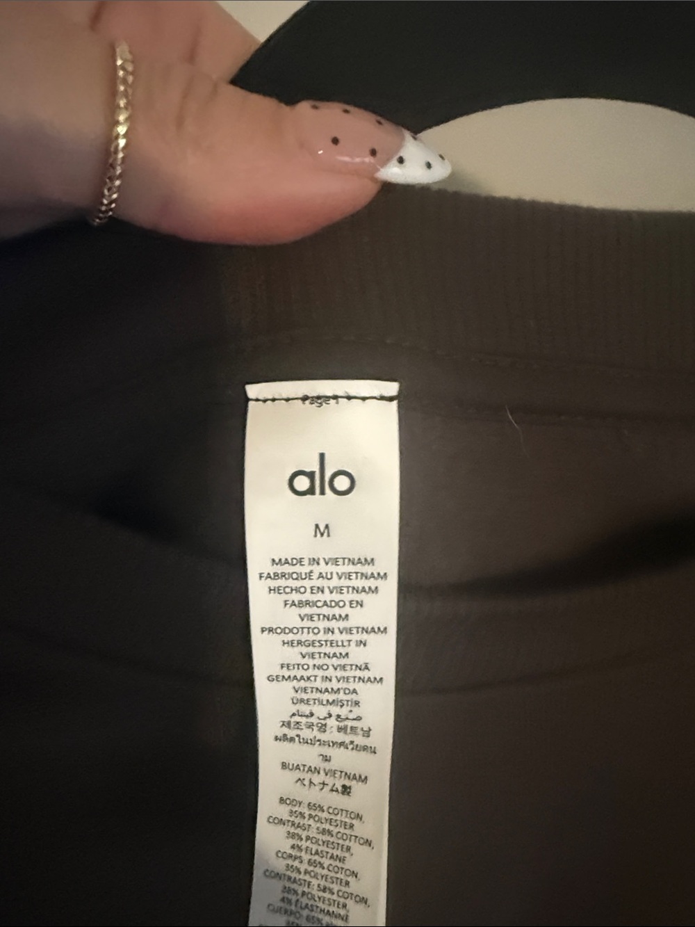 ALO Yoga Women’s Crewneck Expresso Sweatshirt - Picture 2 of 3
